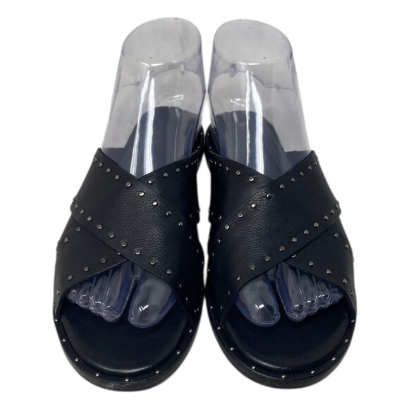 Freda Salvador Sandals Women's Size 5 M Black Cross Strap Dew - Picture 5 of 11